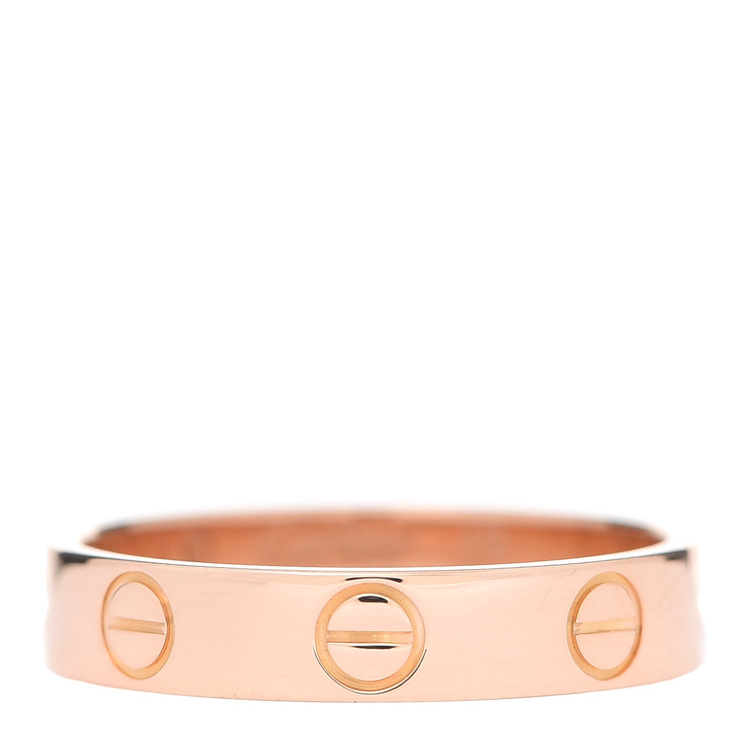 Cartier 18K Pink Gold 3.5mm LOVE Wedding Band Ring 49 4.75 1 of 4
