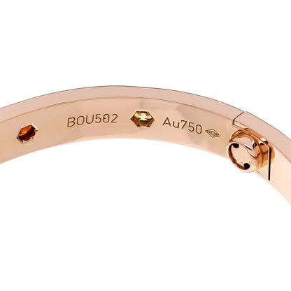 Cartier 18K Pink Gold Sapphire Garnet Amethyst LOVE Bracelet 16 5 of 6