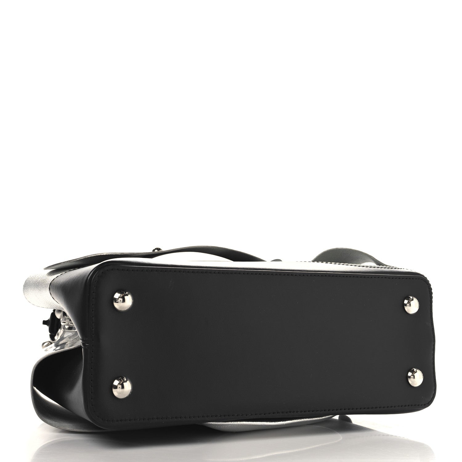 Louis Vuitton Calfskin Liu Wei Artycapucines Capucines PM Black Silver 3 of 9