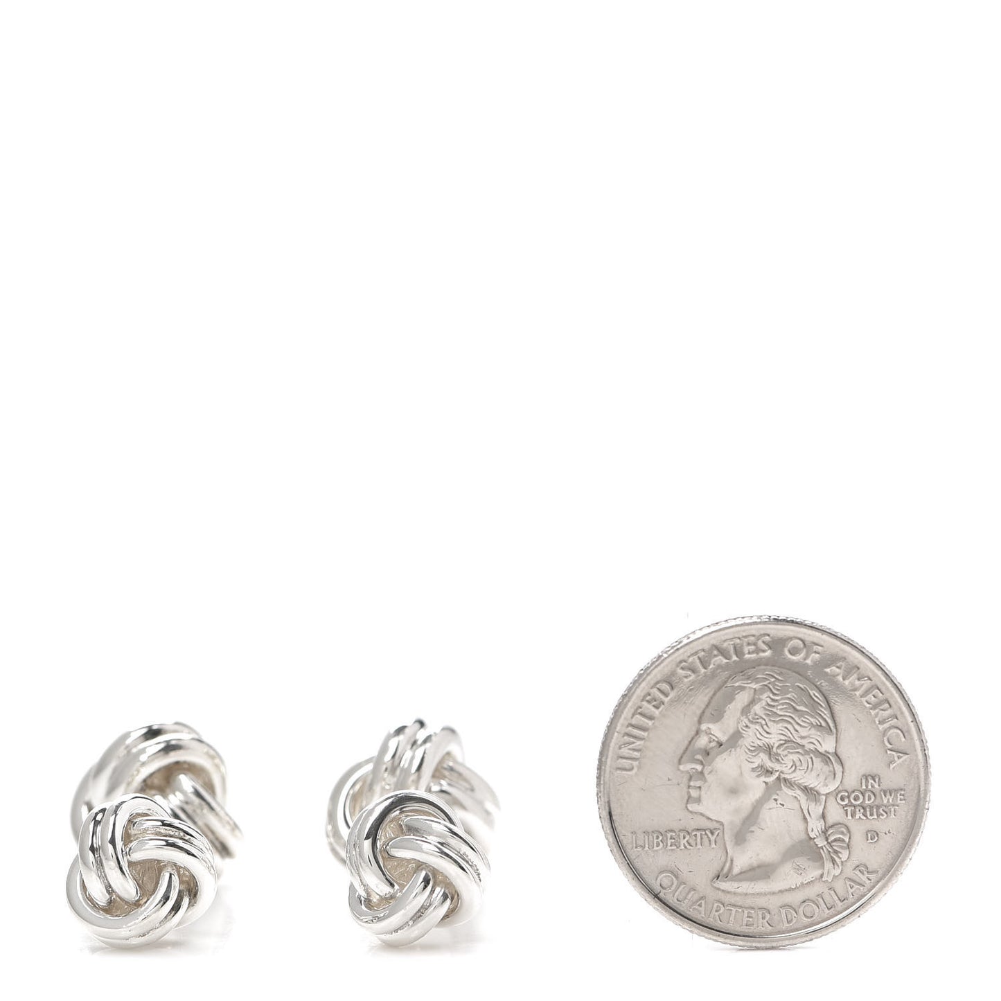 Sterling Silver Double Knot Cufflinks