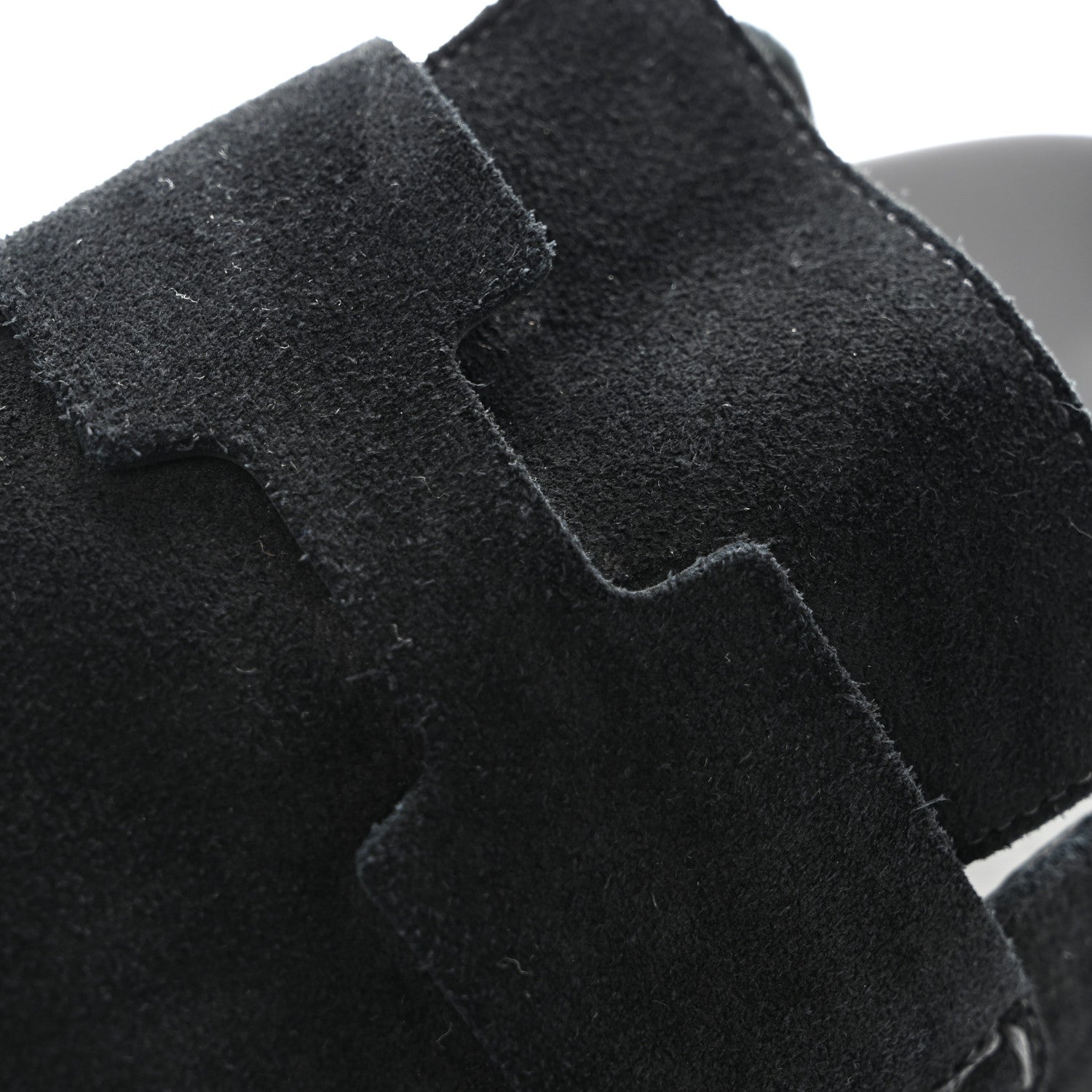 Hermes Suede Calfskin Go Mules 36 Black 10 of 10