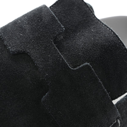 Hermes Suede Calfskin Go Mules 36 Black 10 of 10