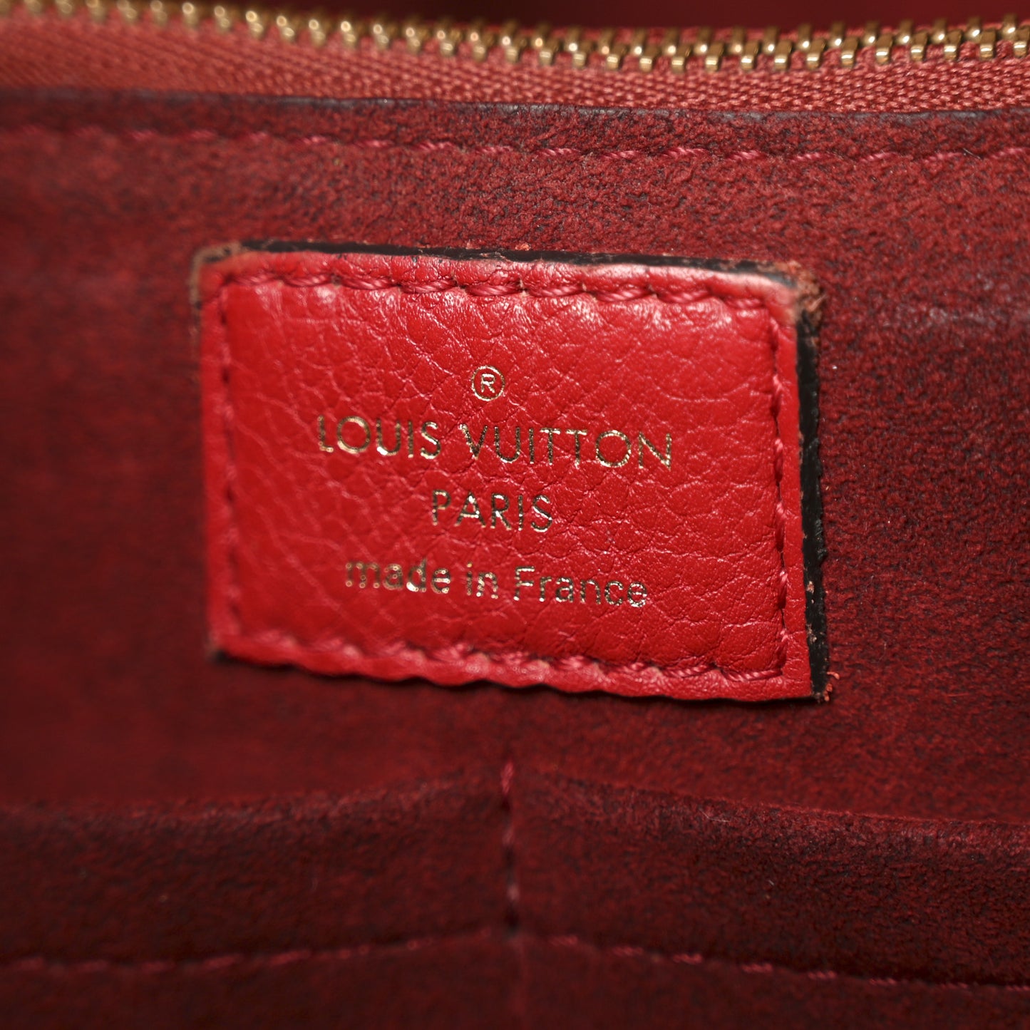 Calfskin Monogram Kimono Tote Cherry