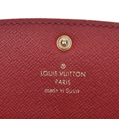 Louis Vuitton Damier Ebene Emilie Wallet Red 6 of 8