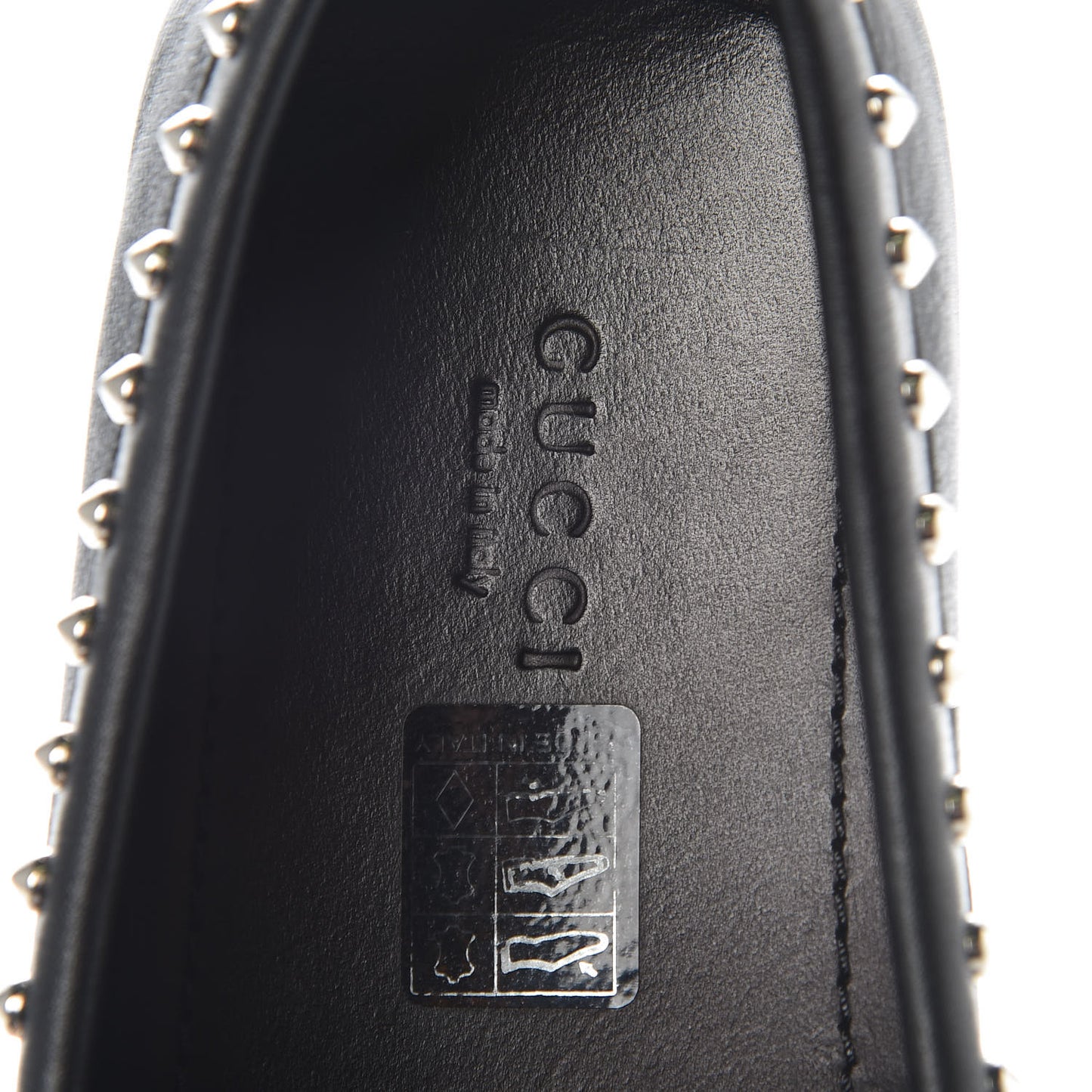 Calfskin Miro Soft Studded Womens Horsebit Driver Loafers 37 Black