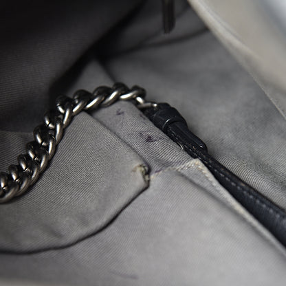 Chanel Iridescent Calfskin Coco Daily Hobo Black 12 of 18