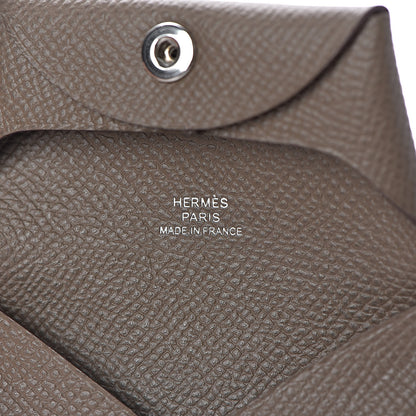 Hermes Epsom Bastia Coin Purse Etoupe 6 of 8