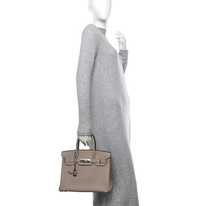 Hermes Togo Birkin 30 Gris Tourterelle 2 of 10