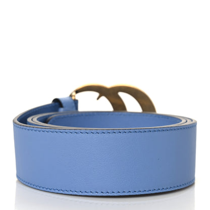 Gucci Calfskin Double G 40mm Belt 90 36 Clear Sky Blue 3 of 6