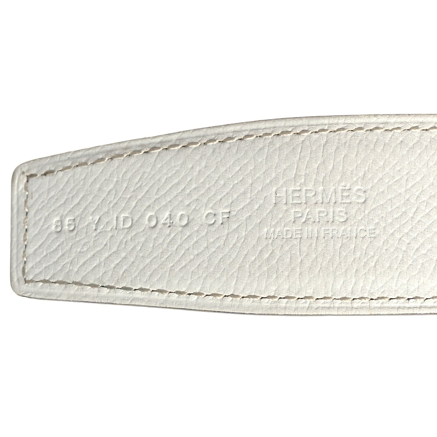 Swift Epsom 32mm H Belt 85 34 White Etoupe