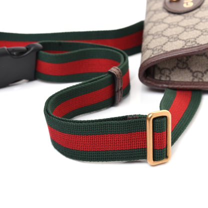 Gucci GG Supreme Monogram Neo Vintage Web Belt Bag Brown 14 of 15