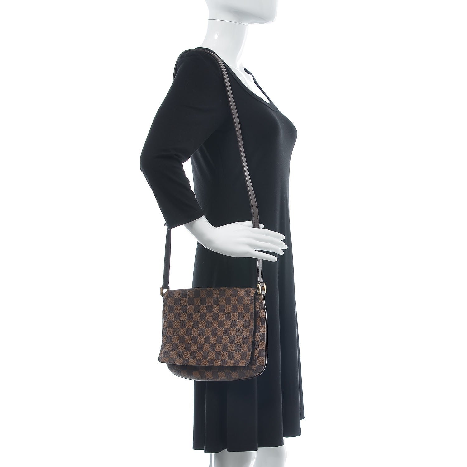 Louis Vuitton Damier Ebene Musette Tango 2 of 7