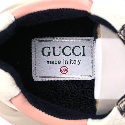 Gucci GG Supreme Monogram Mix Monogram Womens Rhyton Sneakers 39.5 London Blue Beige Pale Pink 7 of 8