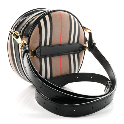 Burberry E-Canvas Calfskin Icon Stripe Louise Bag Archive Beige 2 of 9