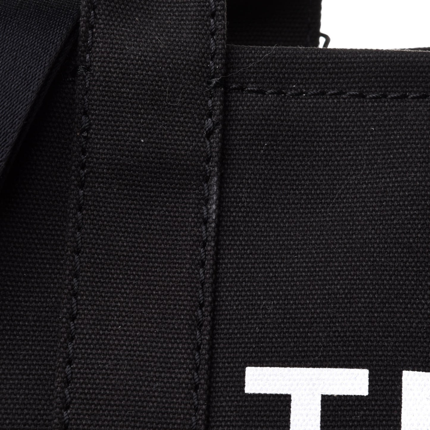 Cotton Canvas Small The Traveler Tote Bag Black