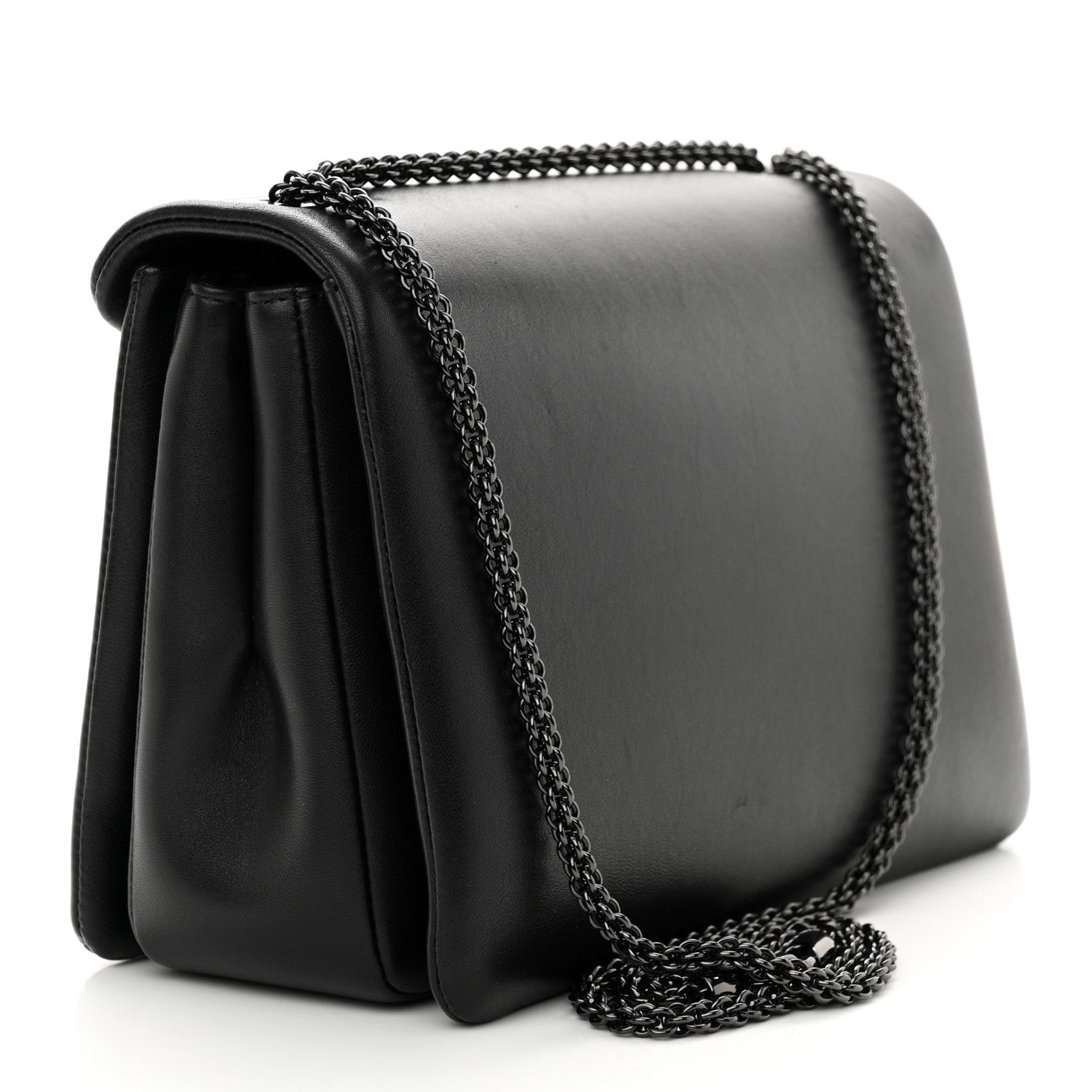 Valentino Garavani VALENTINO GARAVANI Nappa Tonal One Stud Chain Shoulder Bag Black 3 of 15