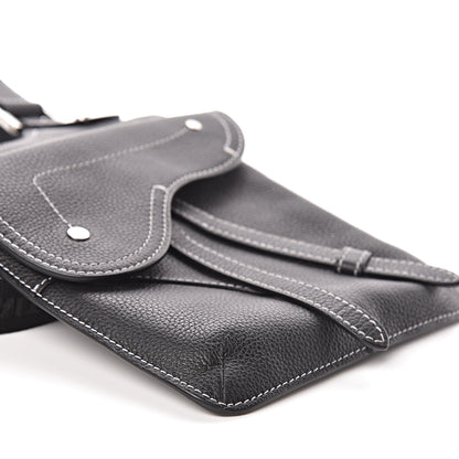 Christian Dior Calfskin Mens Messenger Bag Black 9 of 10