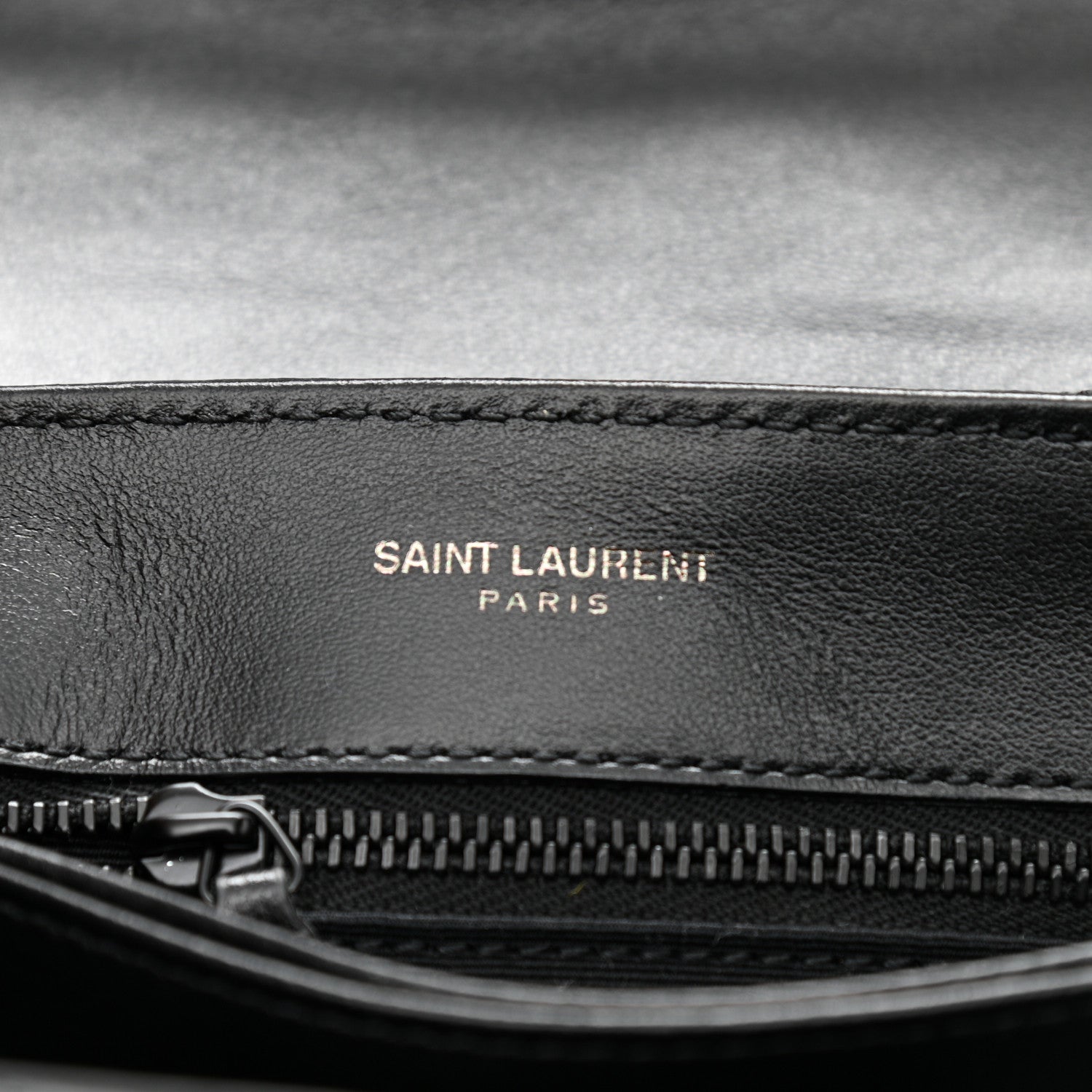 Saint Laurent Calfskin Y Quilted Monogram Toy Loulou Crossbody Bag Black 6 of 8