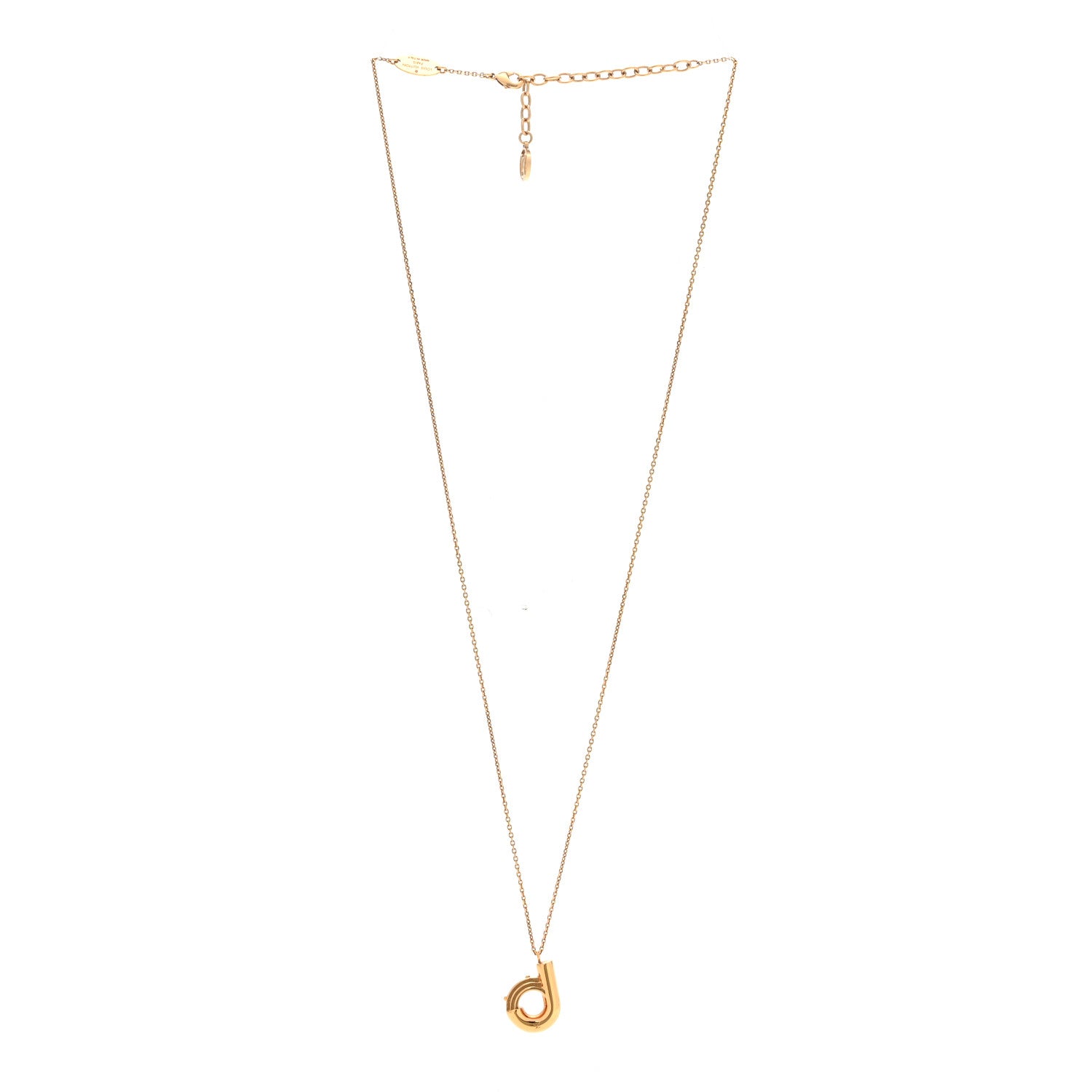 Louis Vuitton LV And Me Letter D Necklace Gold 3 of 8