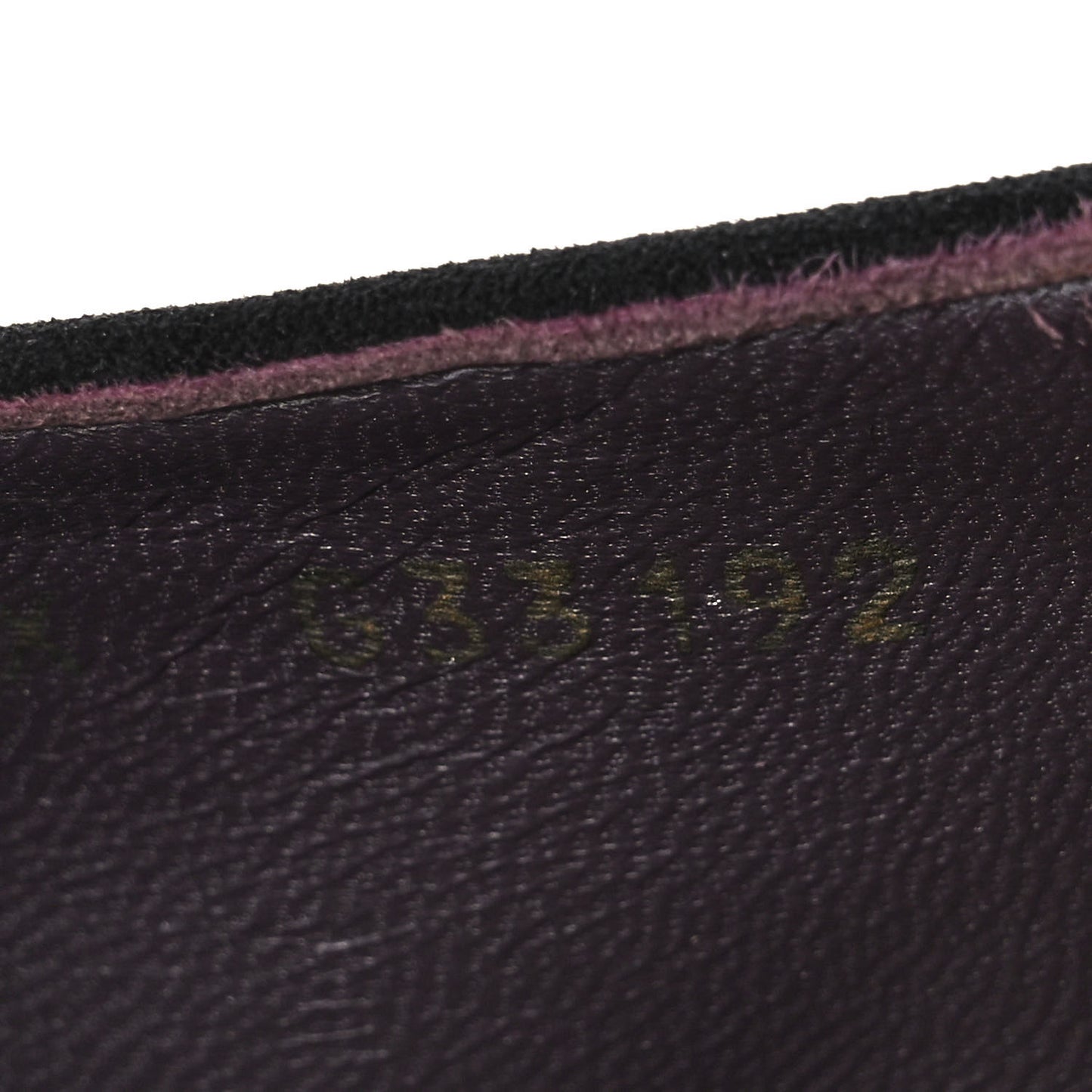 Suede Calfskin Womens Mocassin CC Flats 40.5 Burgundy