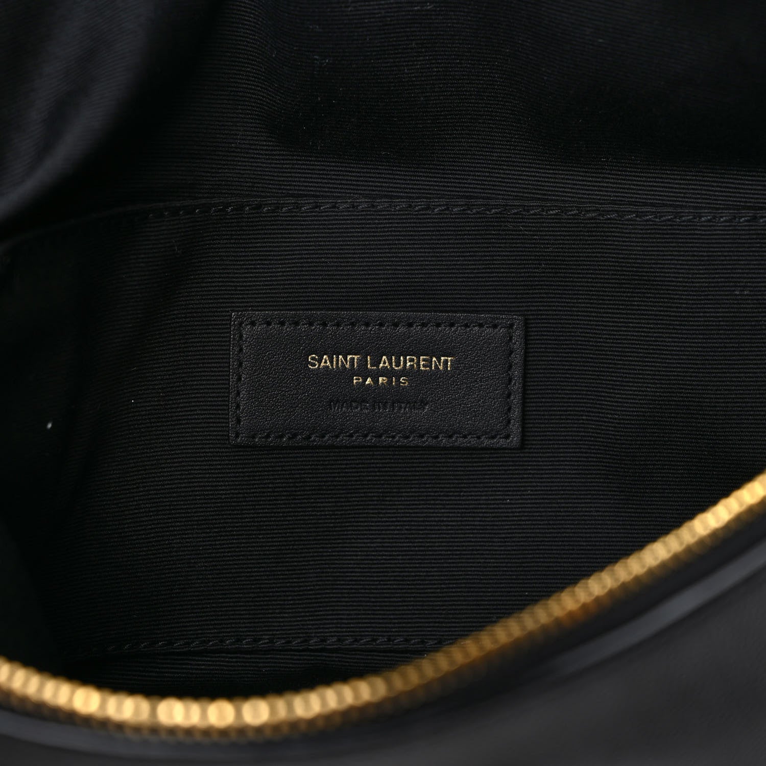 Saint Laurent Grain De Poudre Monogram Belt Bag Black 6 of 9