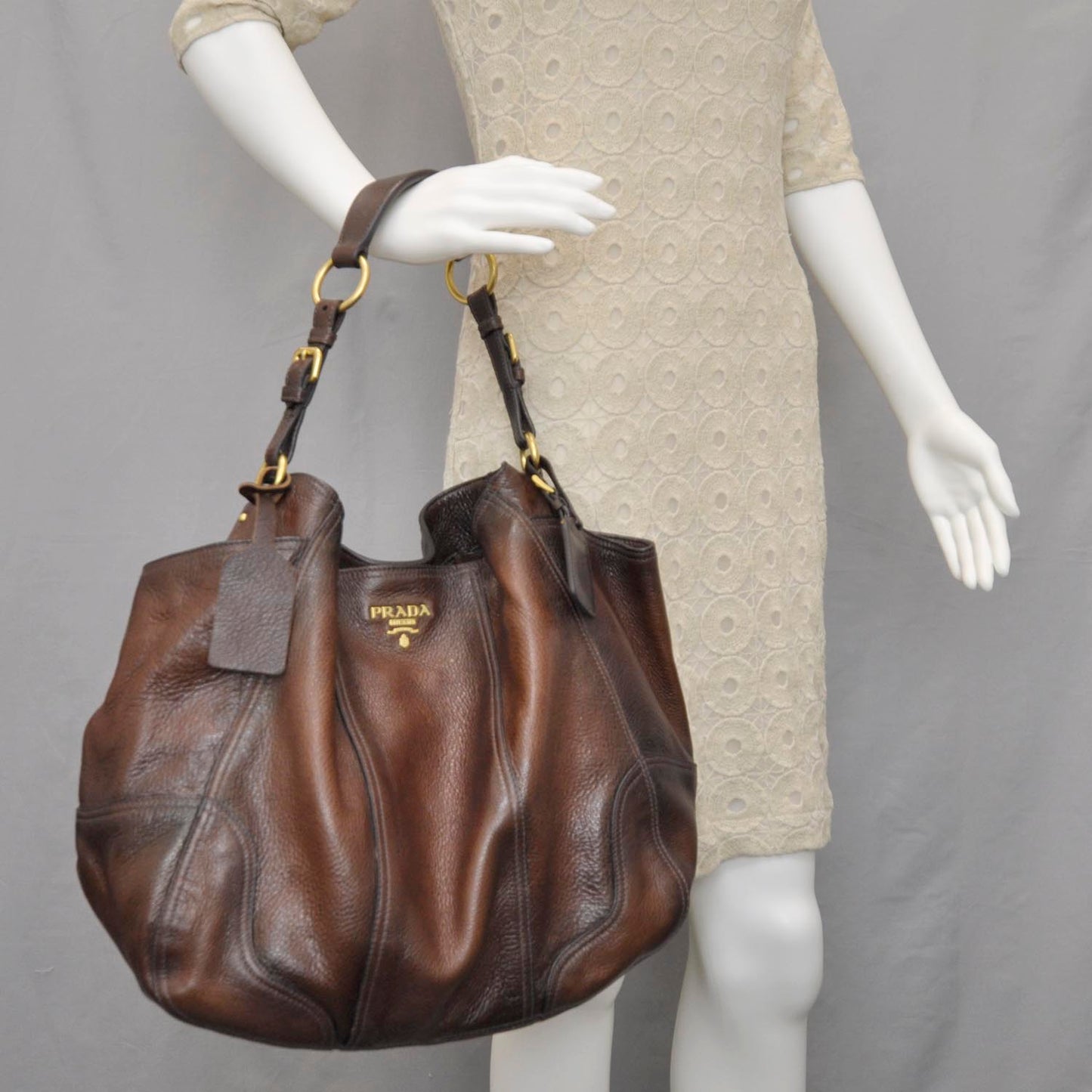 Cervo Deerskin Large Shoulder Bag
