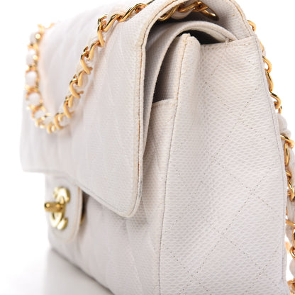 Chanel Neoprene Quilted Medium Double Flap White 13 of 14