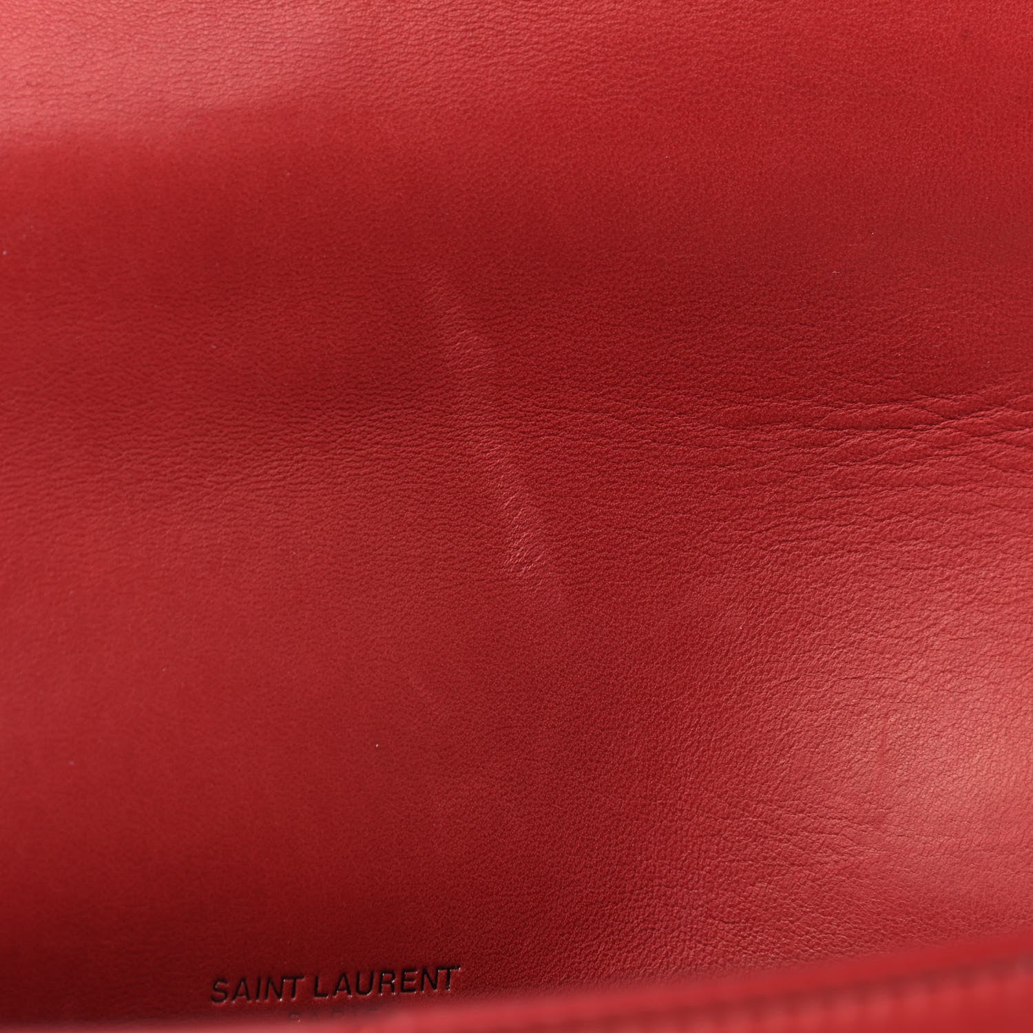 Saint Laurent Lambskin Patchwork Monogram Medium Jamie Red 12 of 13