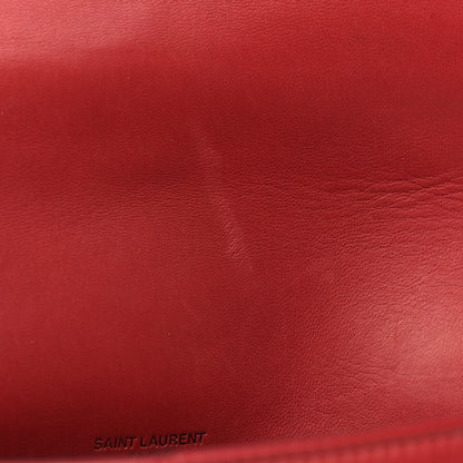 Saint Laurent Lambskin Patchwork Monogram Medium Jamie Red 12 of 13