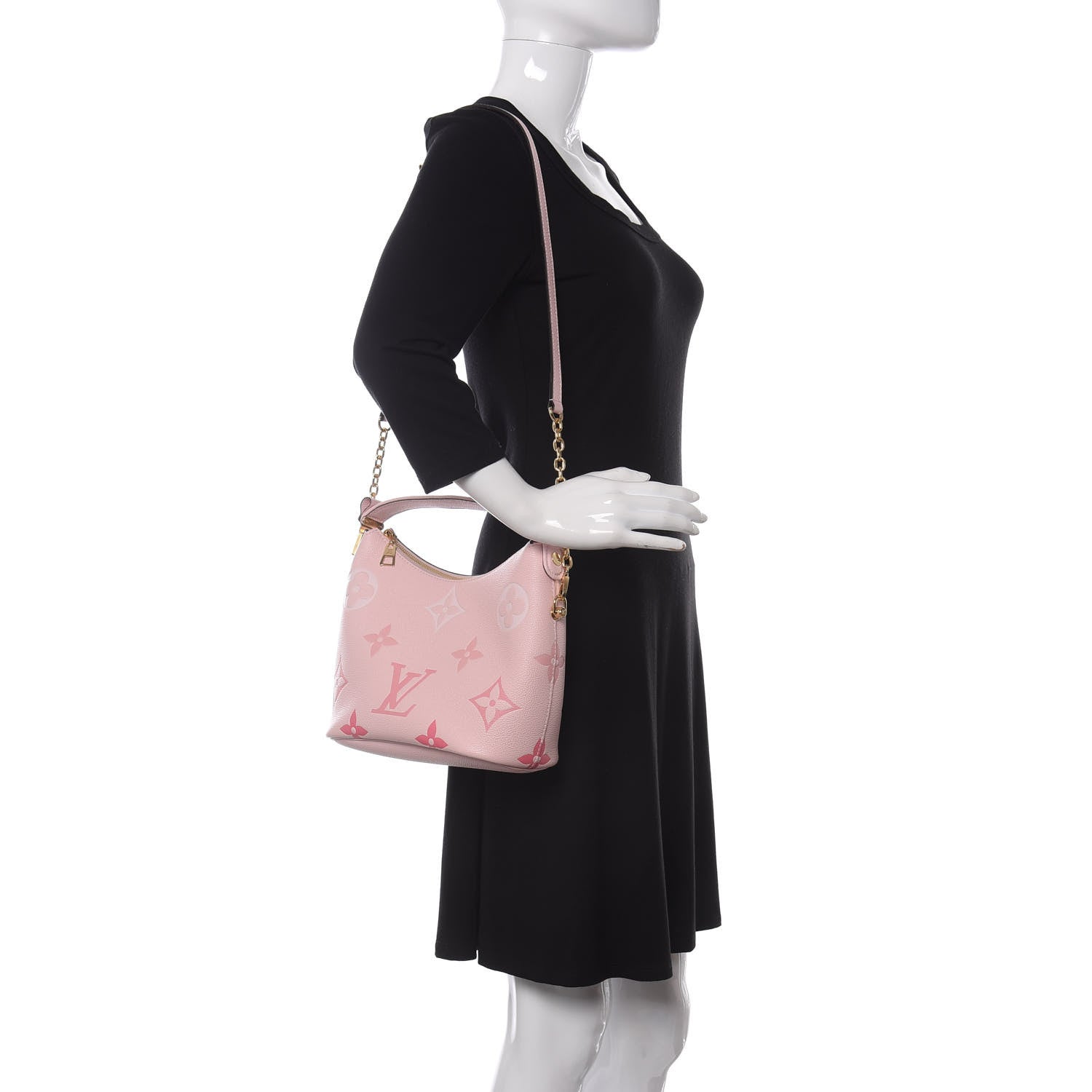 Louis Vuitton Empreinte Monogram Giant By The Pool Marshmallow Hobo PM Bouton De Rose 2 of 11