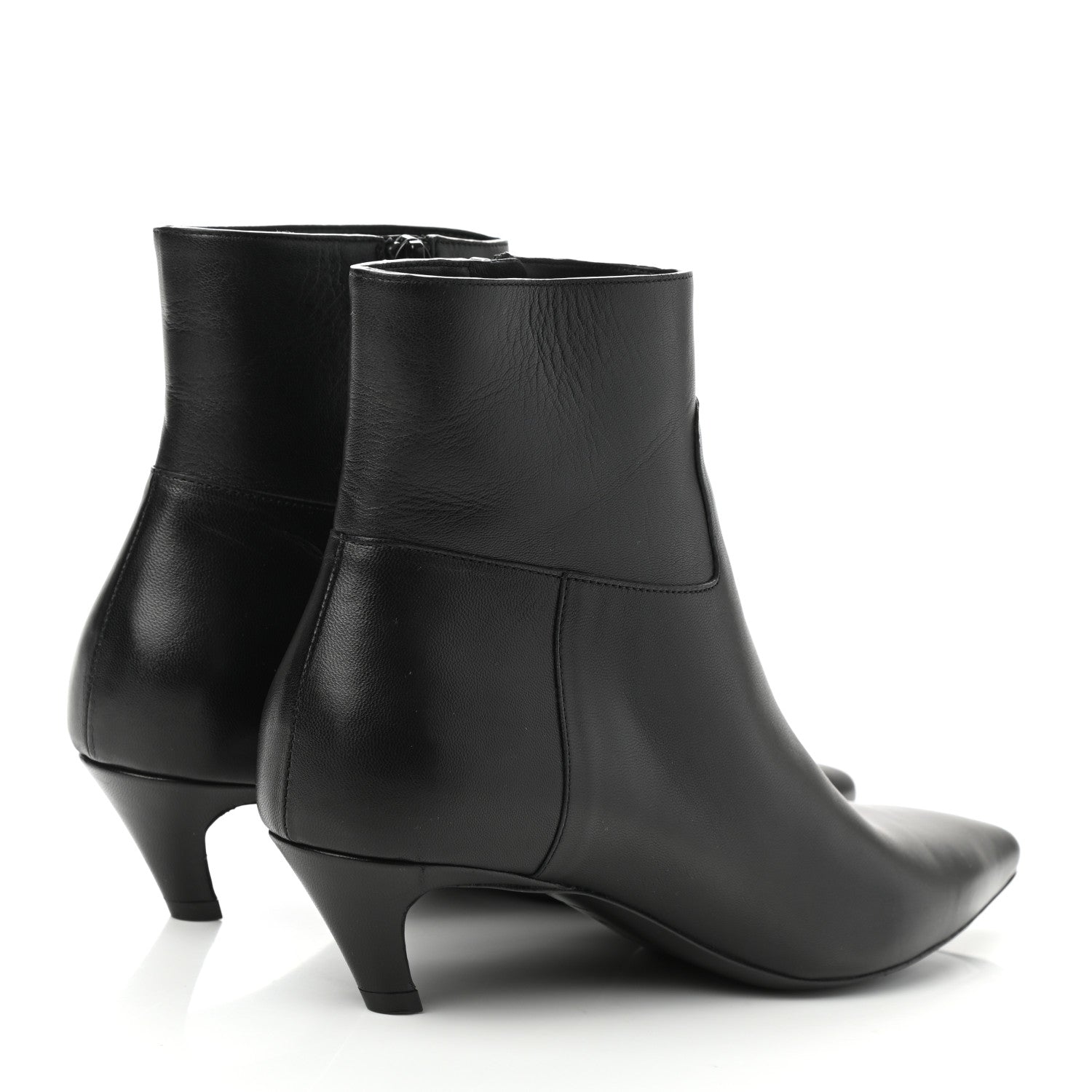 Balenciaga Calfskin Talon Slash Pointed Toe Ankle Boots 39 Black 4 of 9