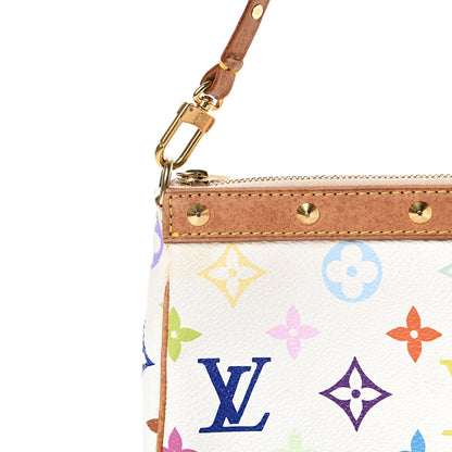 Louis Vuitton Monogram Multicolor Pochette Accessories White 7 of 14