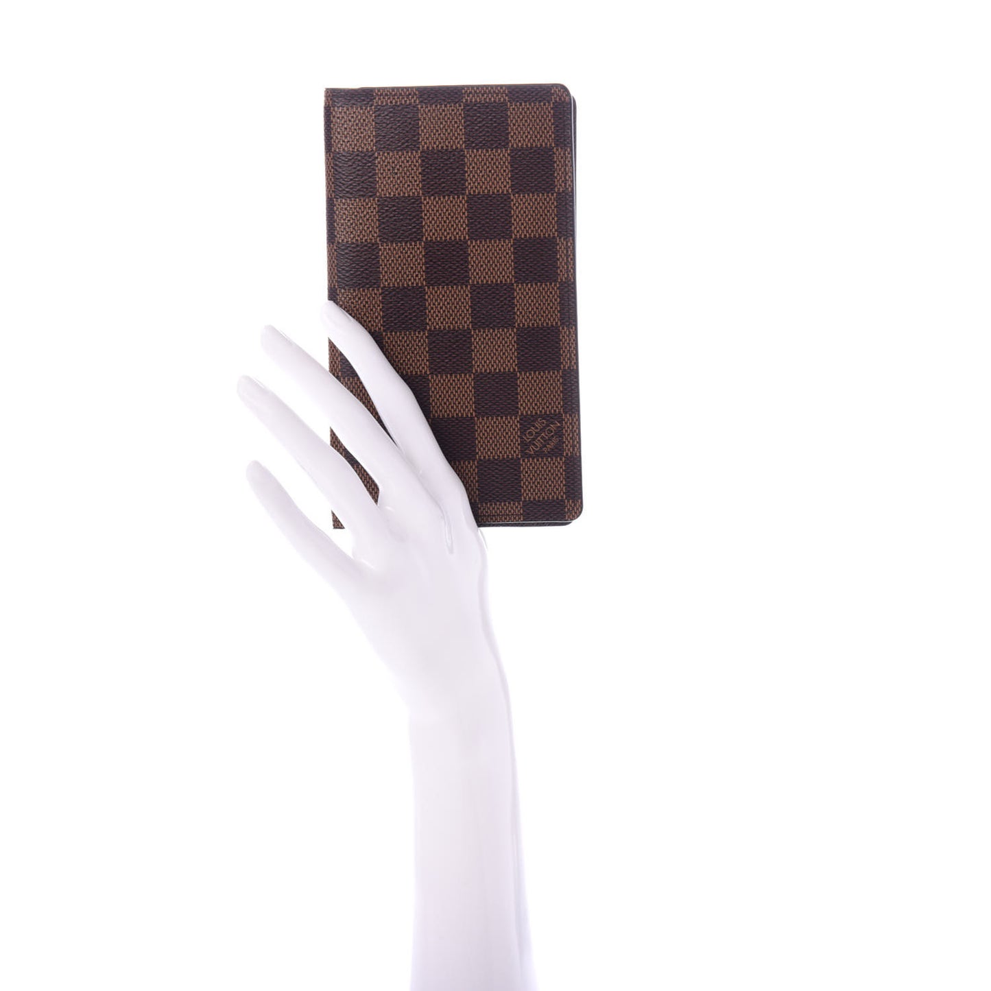 Damier Ebene Checkbook Holder Case Wallet