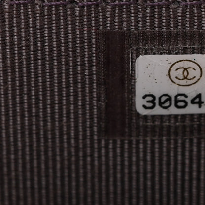 Chanel Iridescent Lambskin Quilted Mini Wallet On Chain WOC Purple 7 of 11