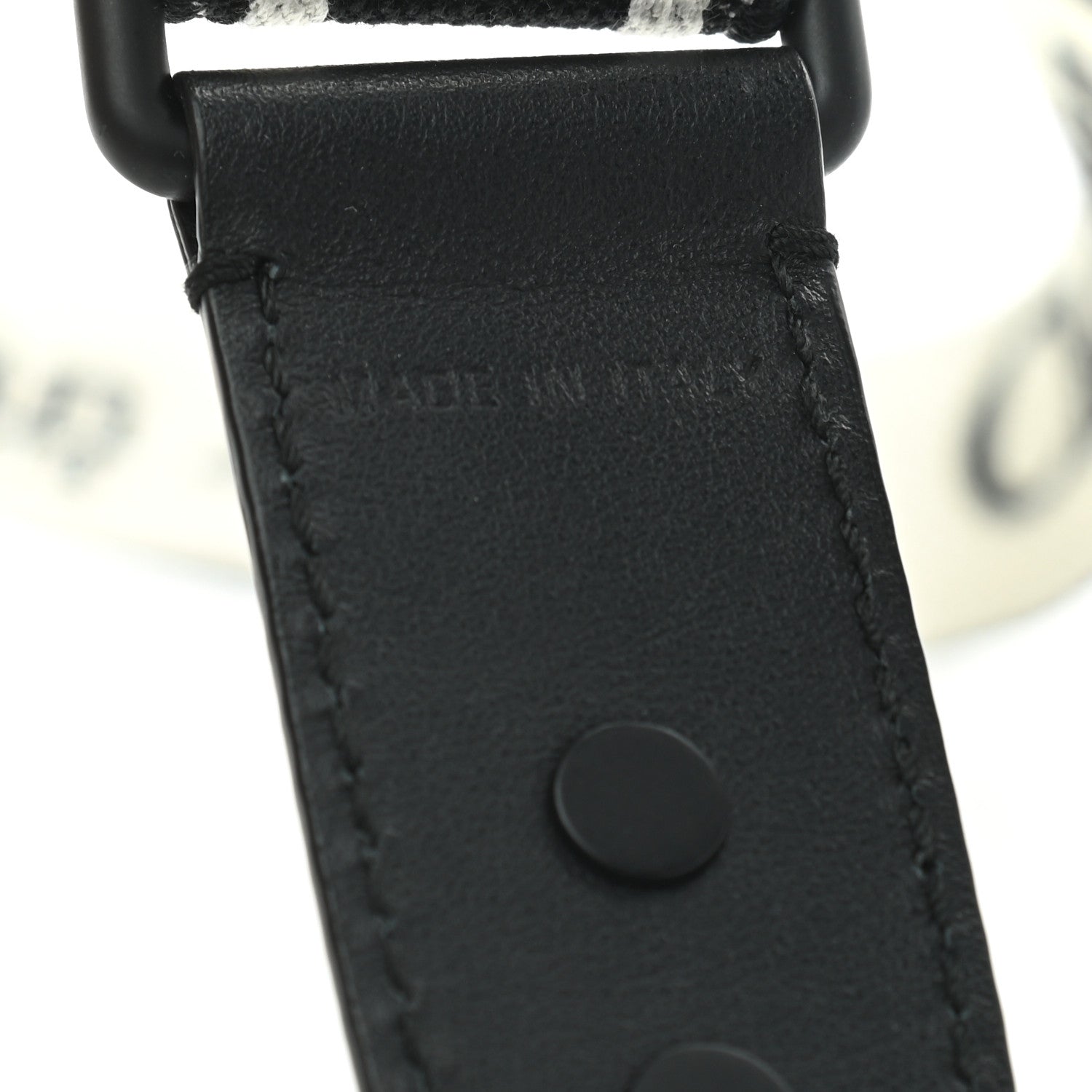 Christian Dior Canvas Embroidered Shoulder Strap Black Ultramatte 5 of 5