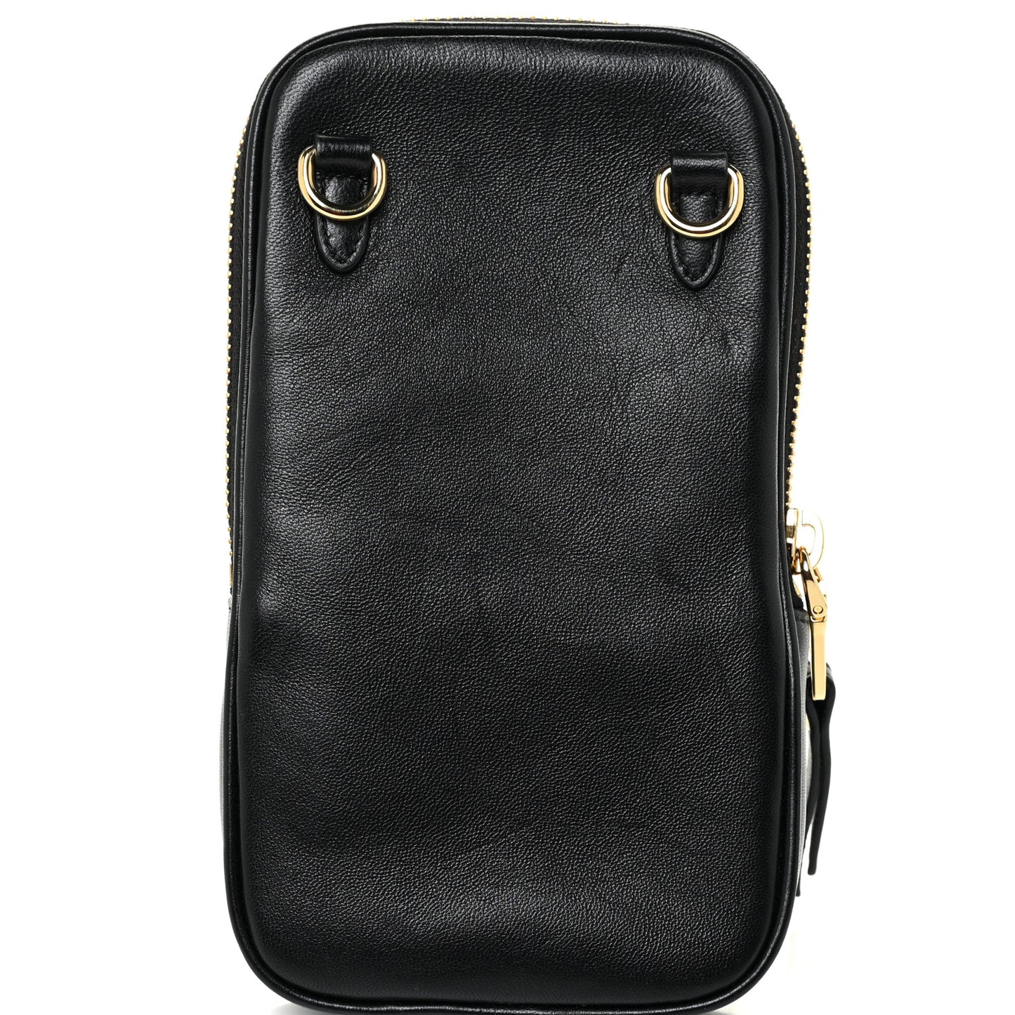 Nappa Matelasse Mini Bandoliera Crossbody Black