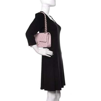 Chanel Caviar Quilted Medium Double Flap Light Pink 2 of 10