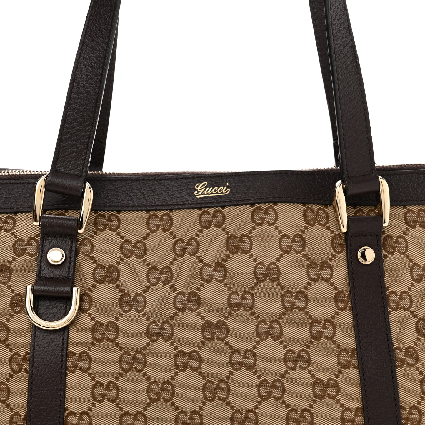 Monogram Medium Abbey Tote Brown