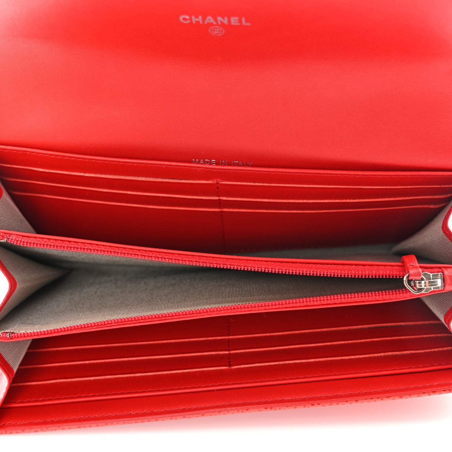Chanel Caviar Timeless CC Large Flap Wallet Red 5 of 11