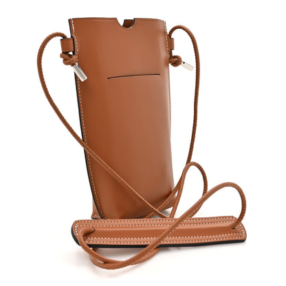 Loewe Smooth Calfskin Anagram Phone Pouch Tan 3 of 11