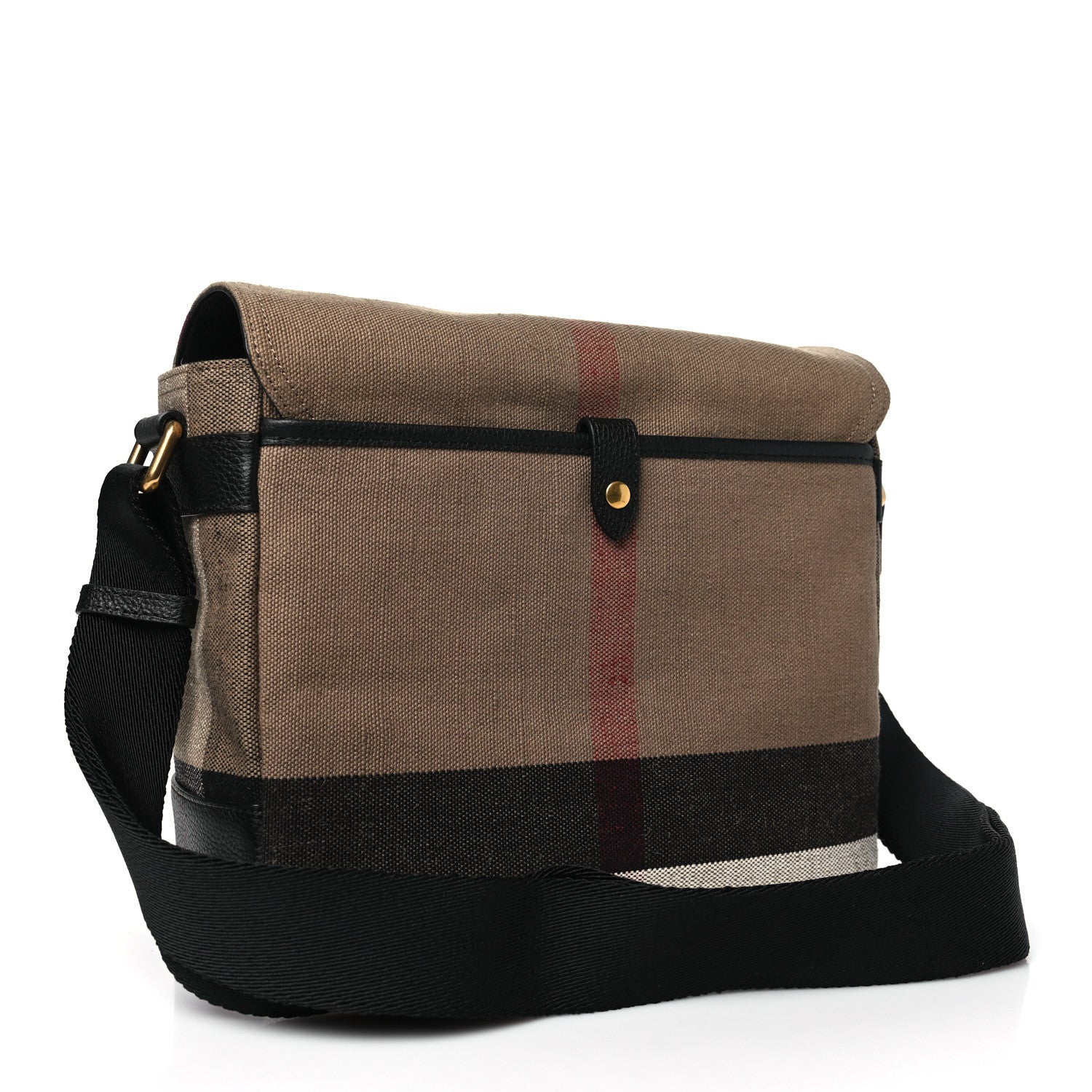 Burberry Canvas Mega Check Small Baildon Messenger Bag Black 3 of 9
