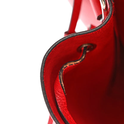 Louis Vuitton Calfskin Lockme Bucket Rubis 14 of 15