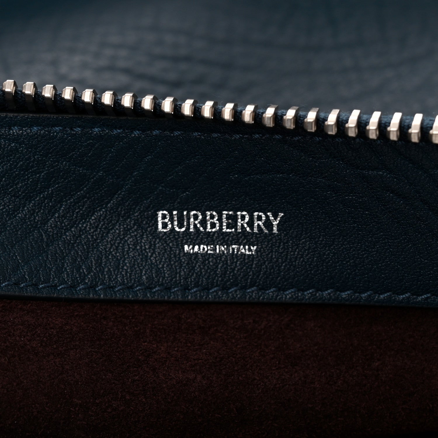Burberry Calfskin Medium Knight Bag Navy 6 of 9