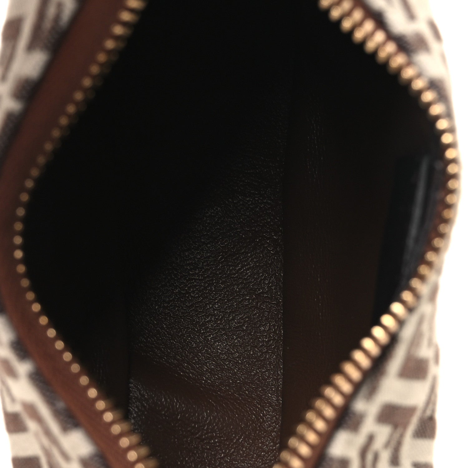 Fendi Fabric Jacquard FF 1974 Nano Fendigraphy Hobo Charm Beige 5 of 11