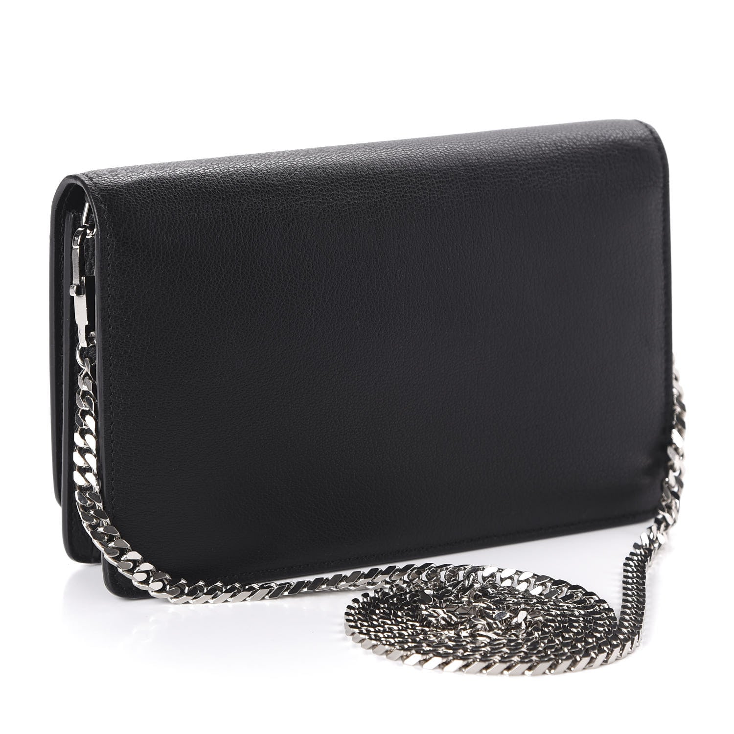 Givenchy Sugar Goatskin Pandora Chain Wallet Black 3 of 11