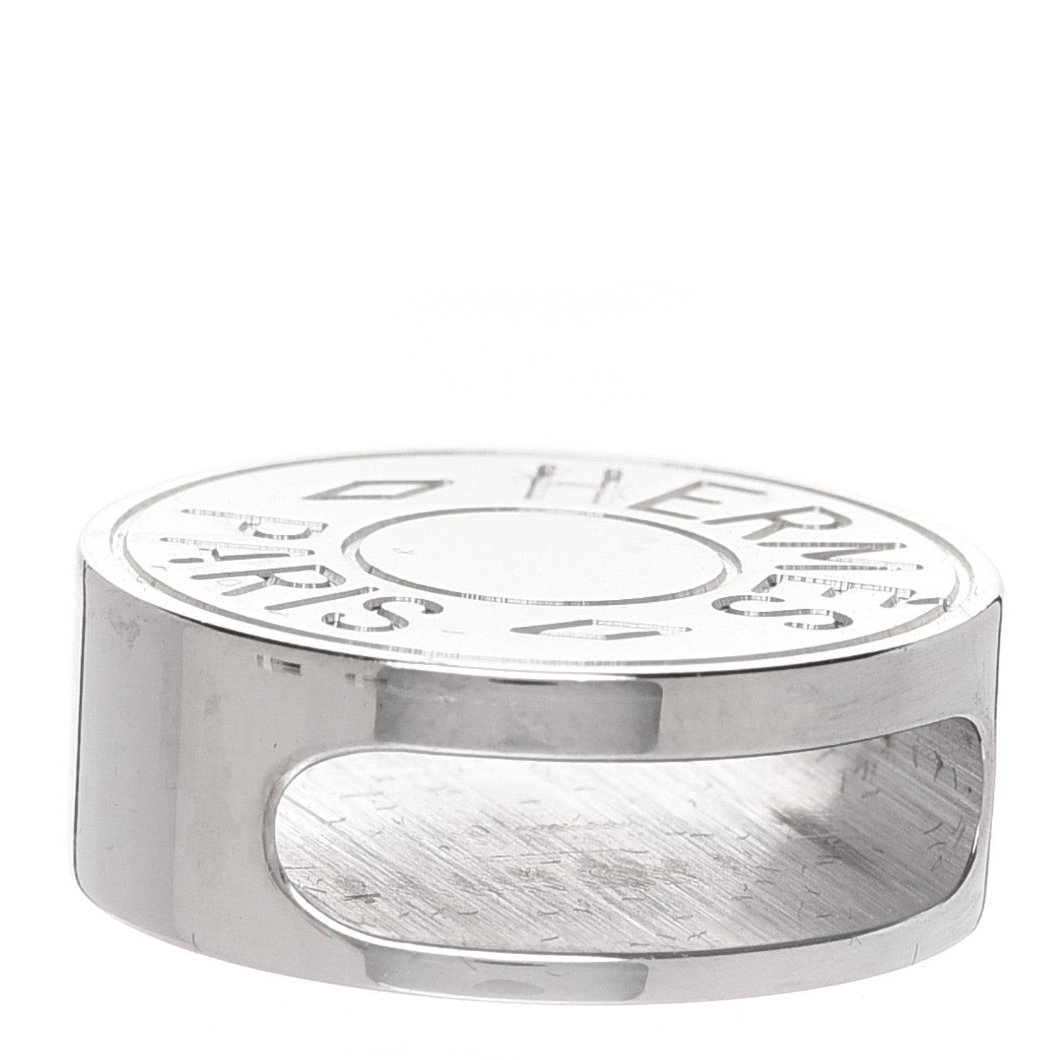Hermes Palladium Clou De Selle Scarf Ring Set 3 of 4