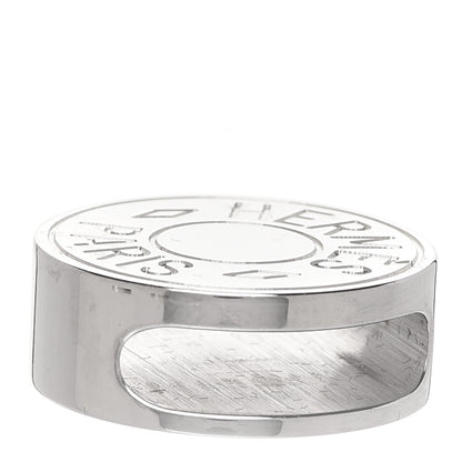 Hermes Palladium Clou De Selle Scarf Ring Set 3 of 4