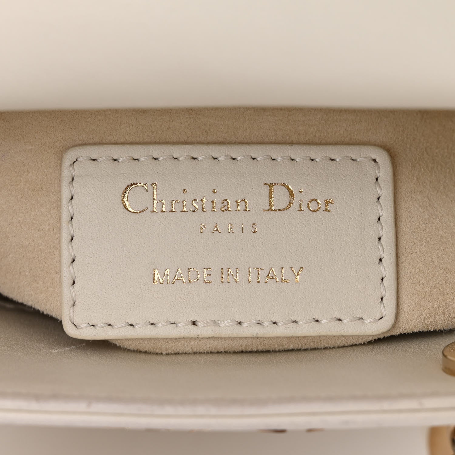 Christian Dior Smooth Calfskin Sequin Embroidered Clover Mini Lady Dior White 6 of 10