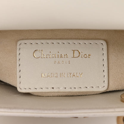 Christian Dior Smooth Calfskin Sequin Embroidered Clover Mini Lady Dior White 6 of 10
