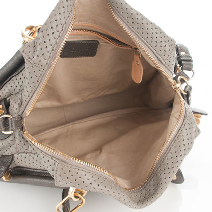 Chloe Calfskin Perforated Medium Paraty Grey 5 of 7